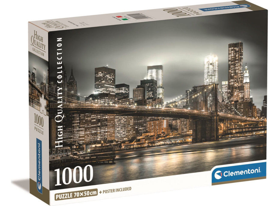 CLEMENTONI Puzzle Panorama New Yorku 1000 dílků
