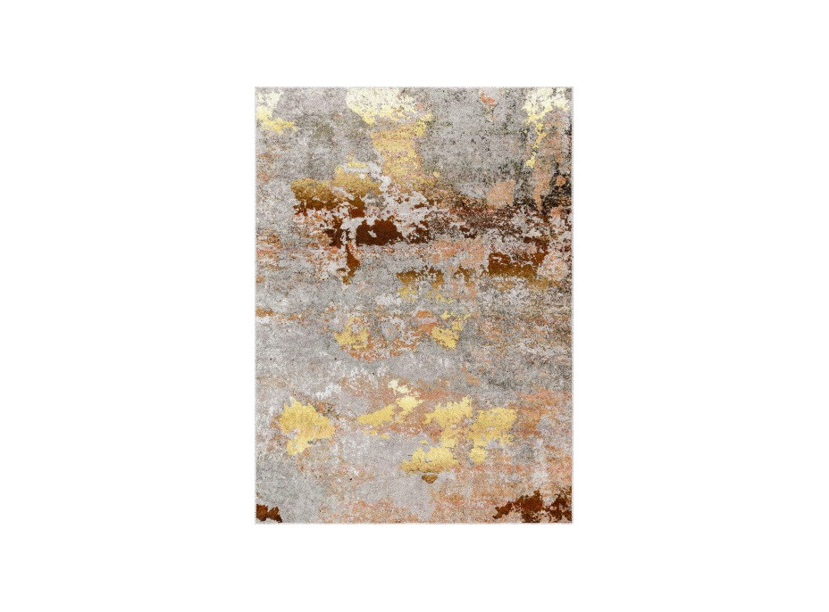 Kusový koberec Miro 51463.802 Abstraction grey / gold