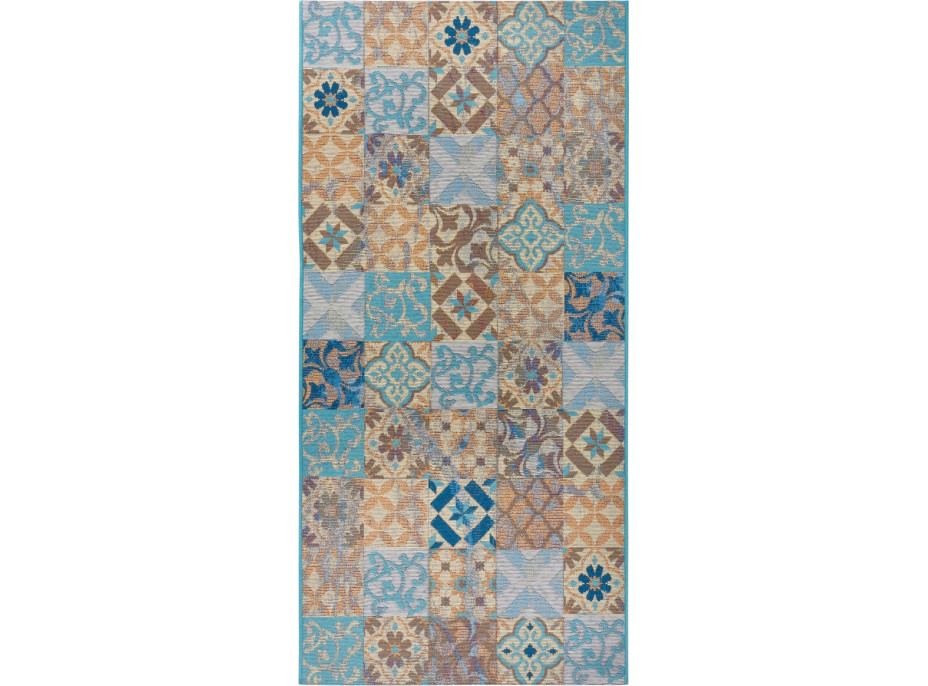 Běhoun Cappuccino 105880 Mosaik Blue Multicolored