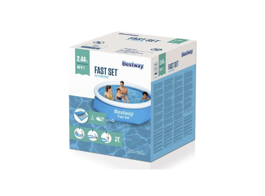 Bazén s nafukovacím límcem 244x61 cm - BESTWAY 57448