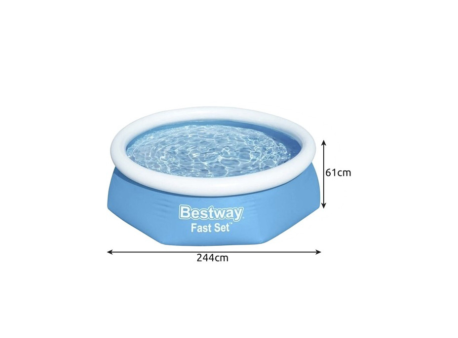 Bazén s nafukovacím límcem 244x61 cm - BESTWAY 57448