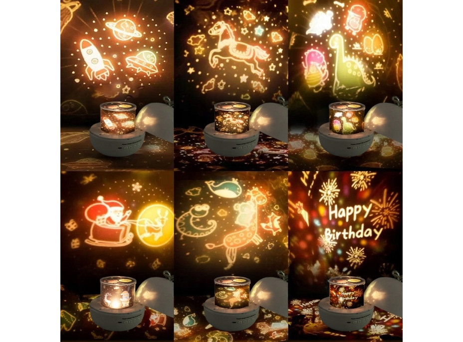 Noční lampička/projektor STARLY