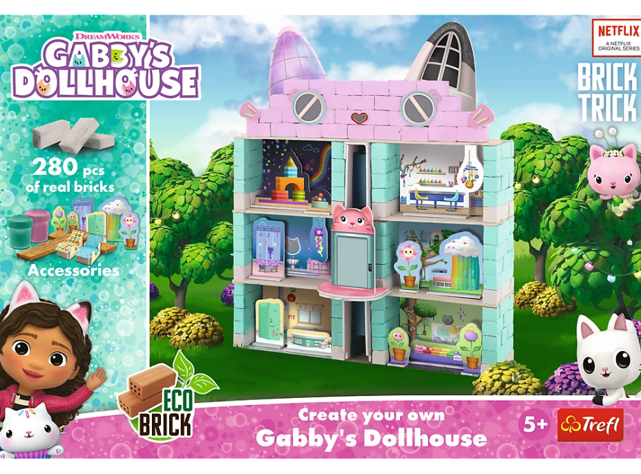 TREFL BRICK TRICK Gábinin kouzelný domek L 280 dílů