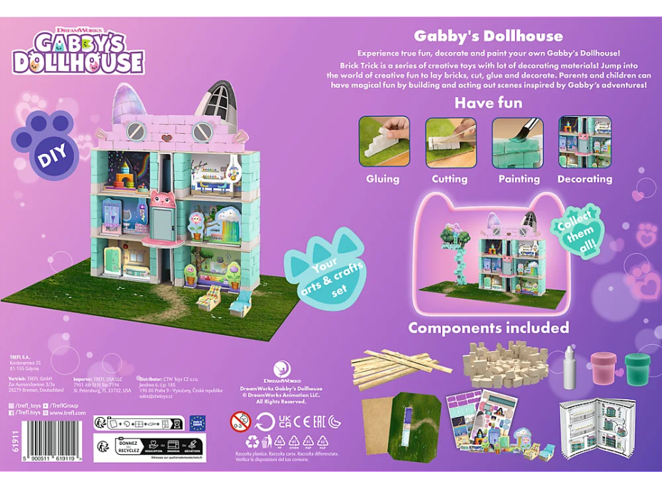TREFL BRICK TRICK Gábinin kouzelný domek L 280 dílů