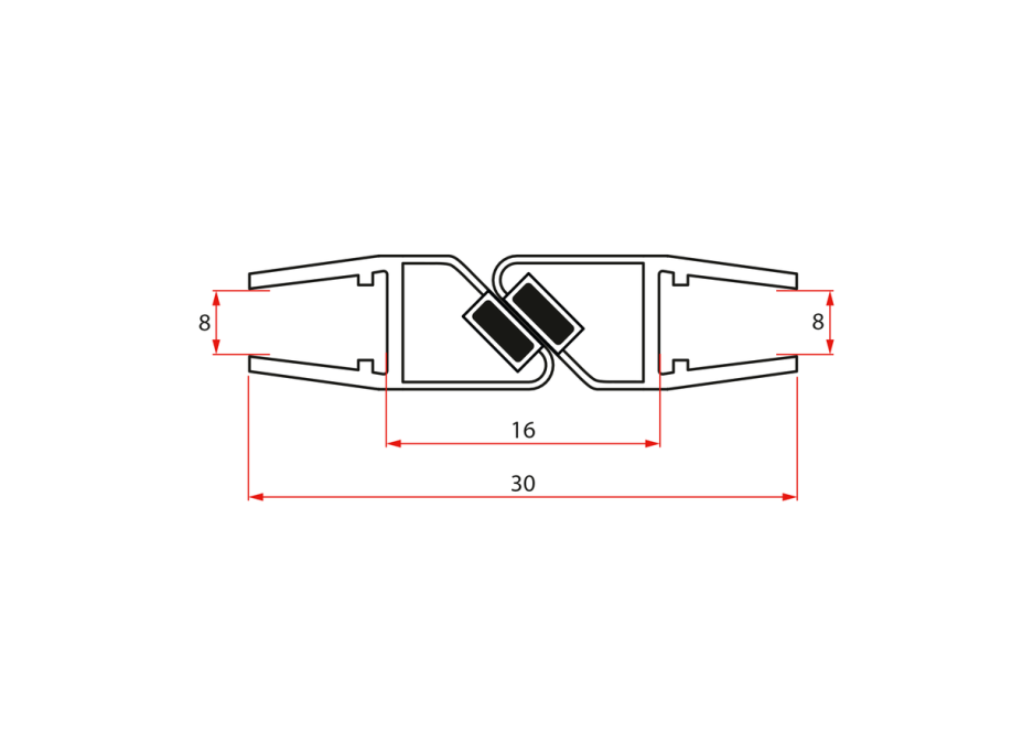 Polysan FORTIS sada magnetického těsnění 8/8mm NDFL0743
