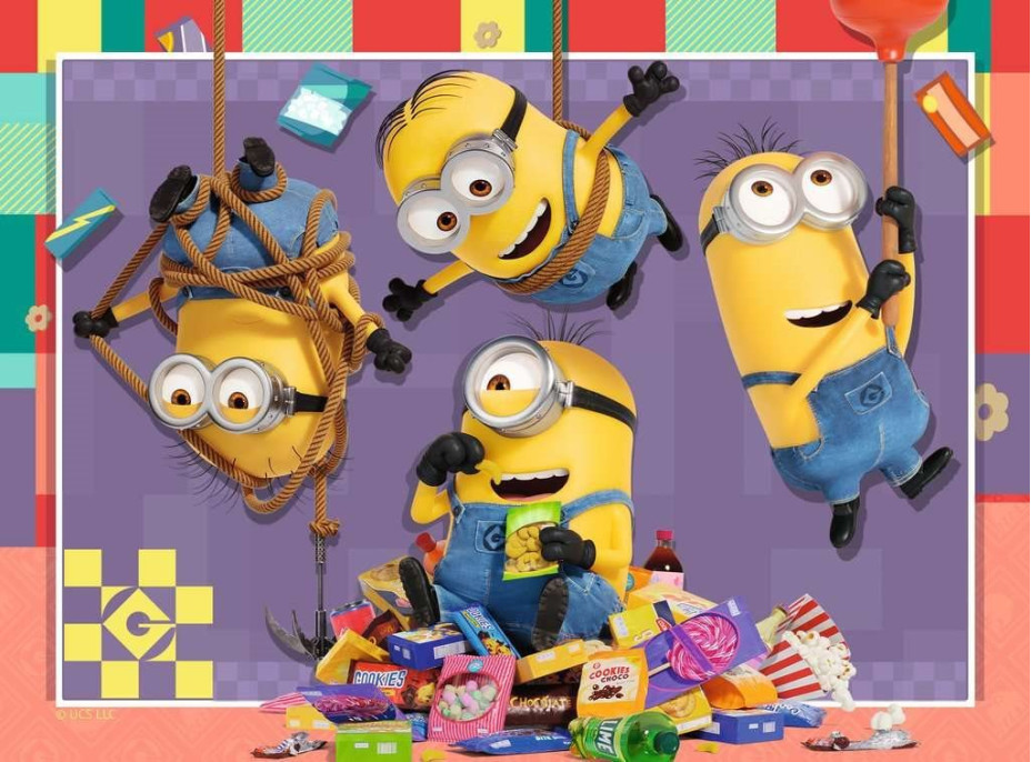 RAVENSBURGER Puzzle Já, padouch 4, 4v1 (12, 16, 20, 24 dílků)
