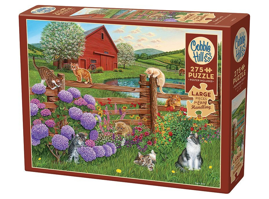 COBBLE HILL Puzzle Kočky na farmě XL 275 dílků
