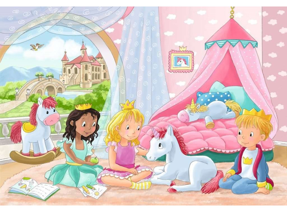 RAVENSBURGER Puzzle Královští kamarádi 2x12 dílků
