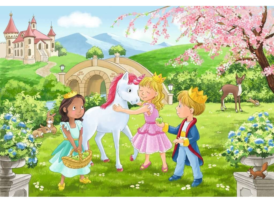RAVENSBURGER Puzzle Královští kamarádi 2x12 dílků