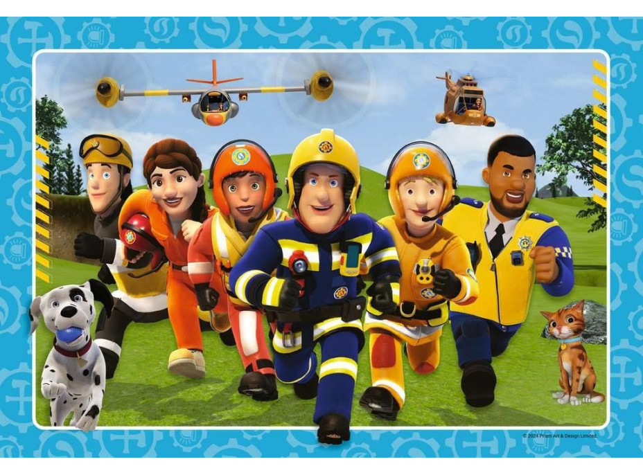RAVENSBURGER Puzzle Požárník Sam v akci 2x12 dílků