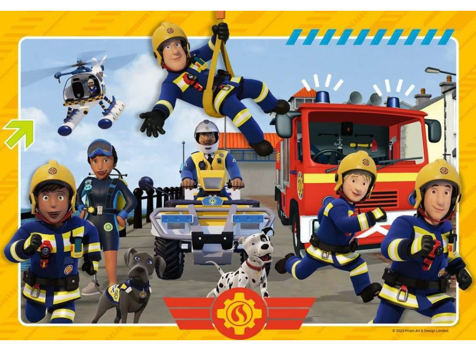 RAVENSBURGER Puzzle Požárník Sam v akci 2x12 dílků