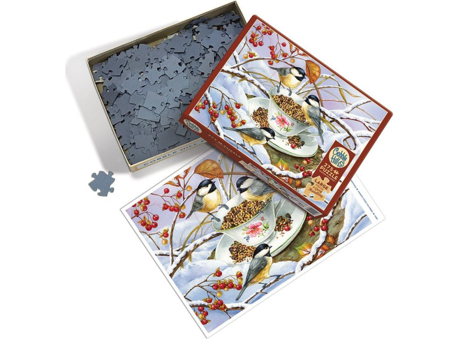 COBBLE HILL Puzzle Sýkorky na čaji XL 275 dílků