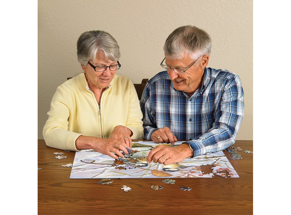 COBBLE HILL Puzzle Sýkorky na čaji XL 275 dílků