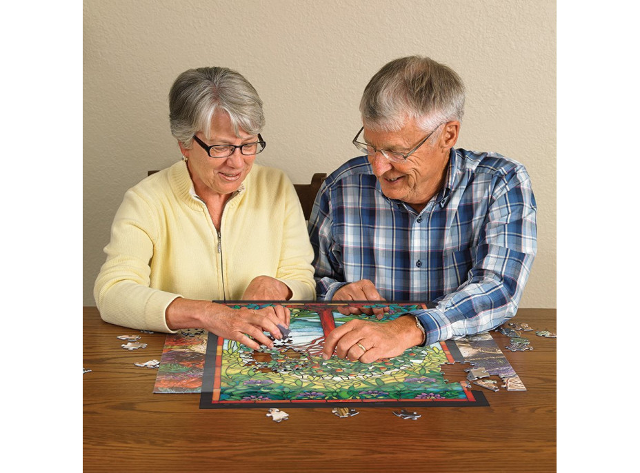 COBBLE HILL Puzzle Vitráž Strom života XL 275 dílků