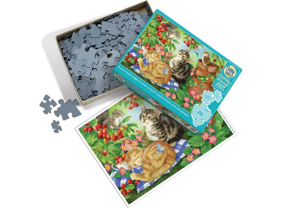 COBBLE HILL Rodinné puzzle Pod třešňovým stromem 350 dílků