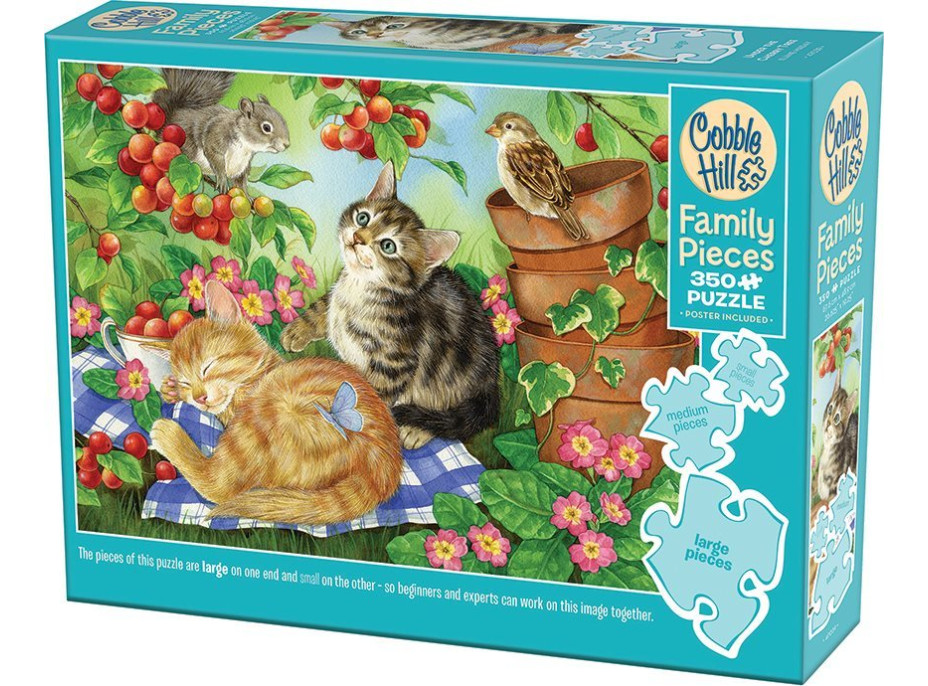 COBBLE HILL Rodinné puzzle Pod třešňovým stromem 350 dílků