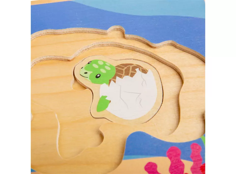 Bigjigs Toys Puzzle Životní cyklus želvy