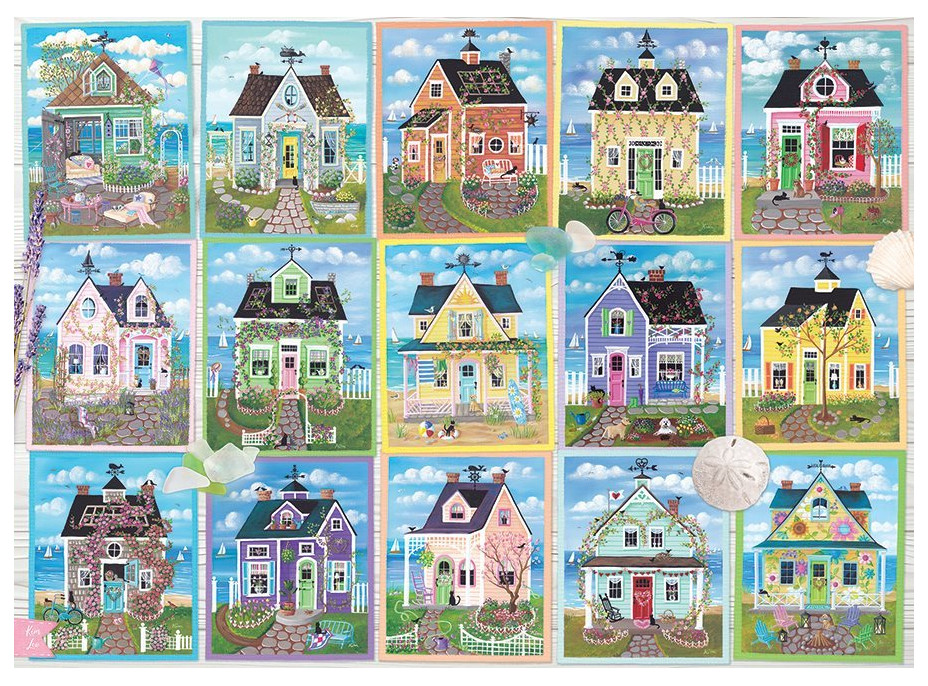 COBBLE HILL Puzzle Domky u moře 1000 dílků
