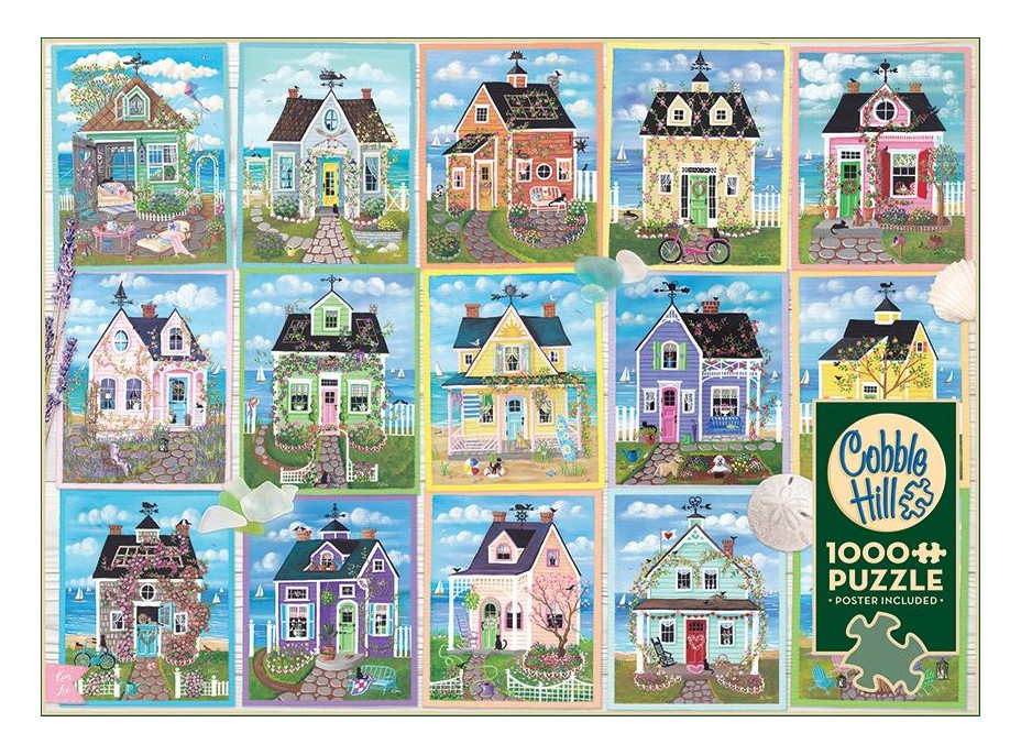 COBBLE HILL Puzzle Domky u moře 1000 dílků