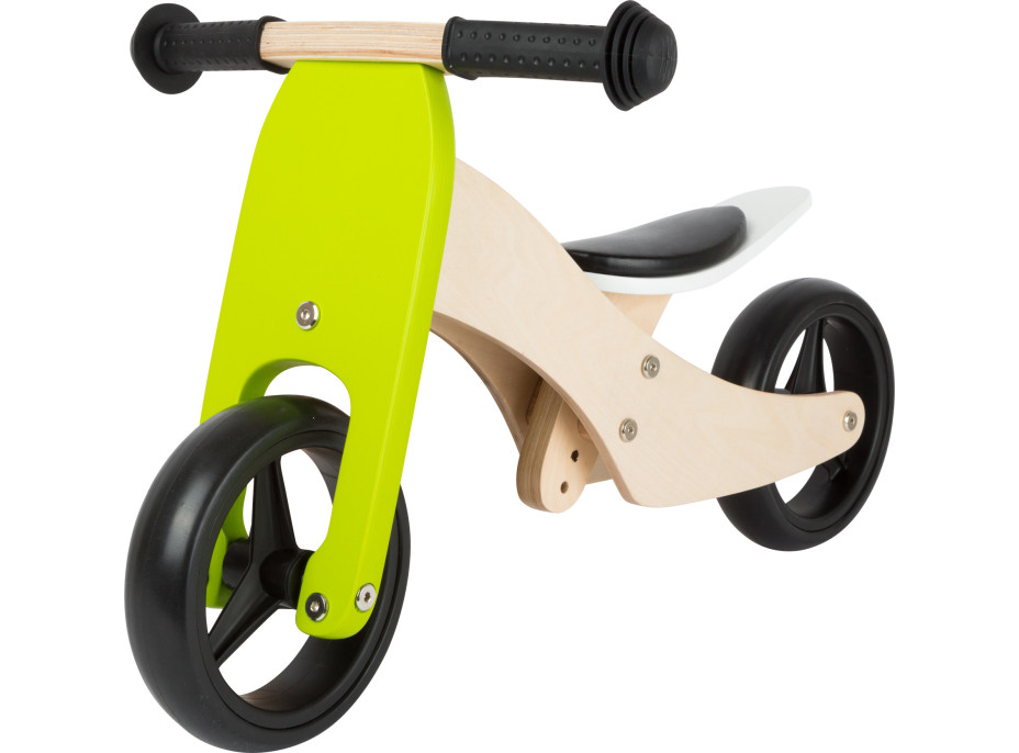 small foot Dřevěná tříkolka Trike 2v1 zelená