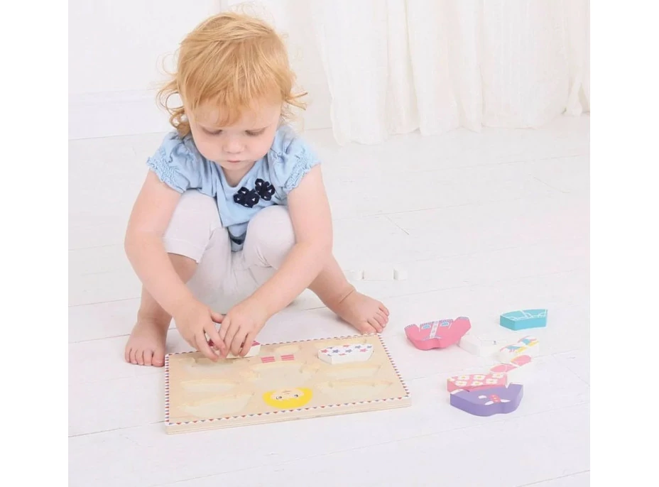 Bigjigs Baby Oblékací puzzle holčička