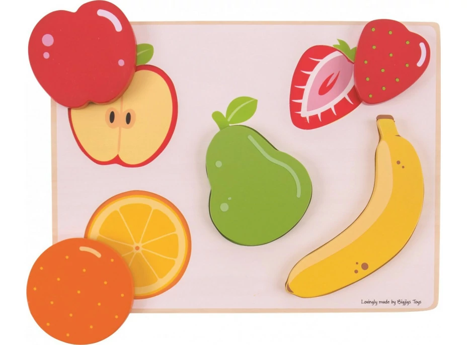 Bigjigs Toys Vkládací puzzle ovoce