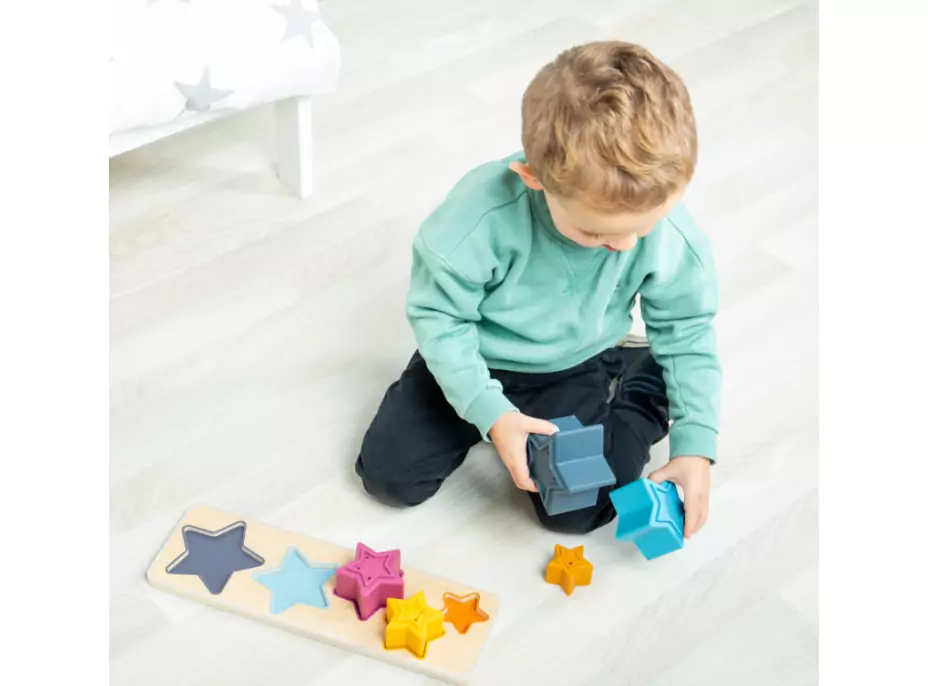 Bigjigs Toys Vkládací puzzle Hvězdy
