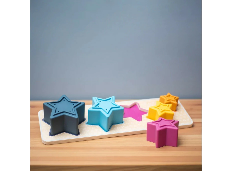 Bigjigs Toys Vkládací puzzle Hvězdy