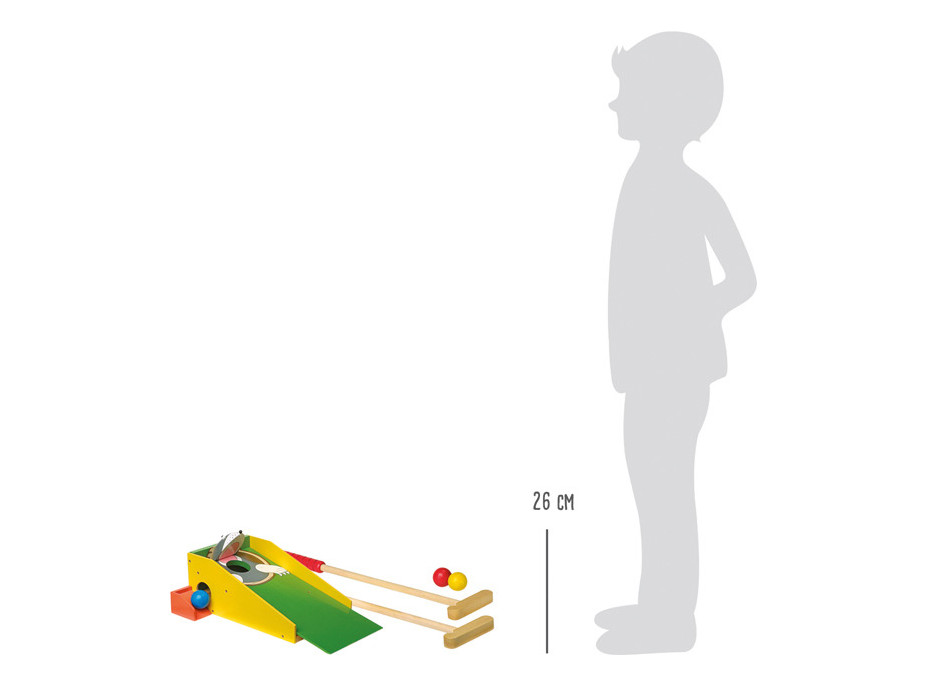 small foot Bláznivý minigolf Krtek otevřená pusa