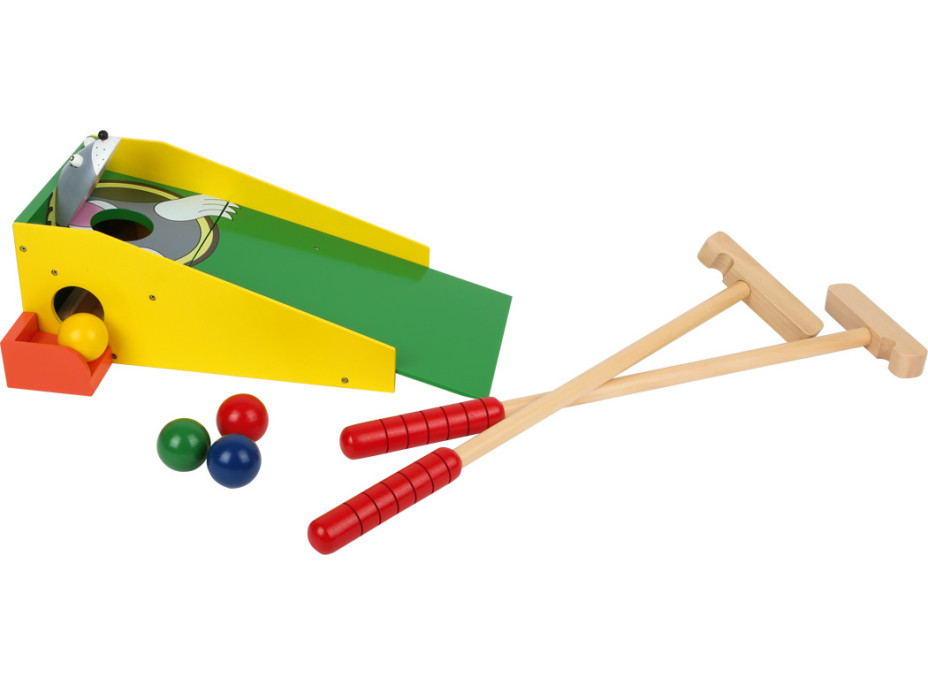 small foot Bláznivý minigolf Krtek otevřená pusa