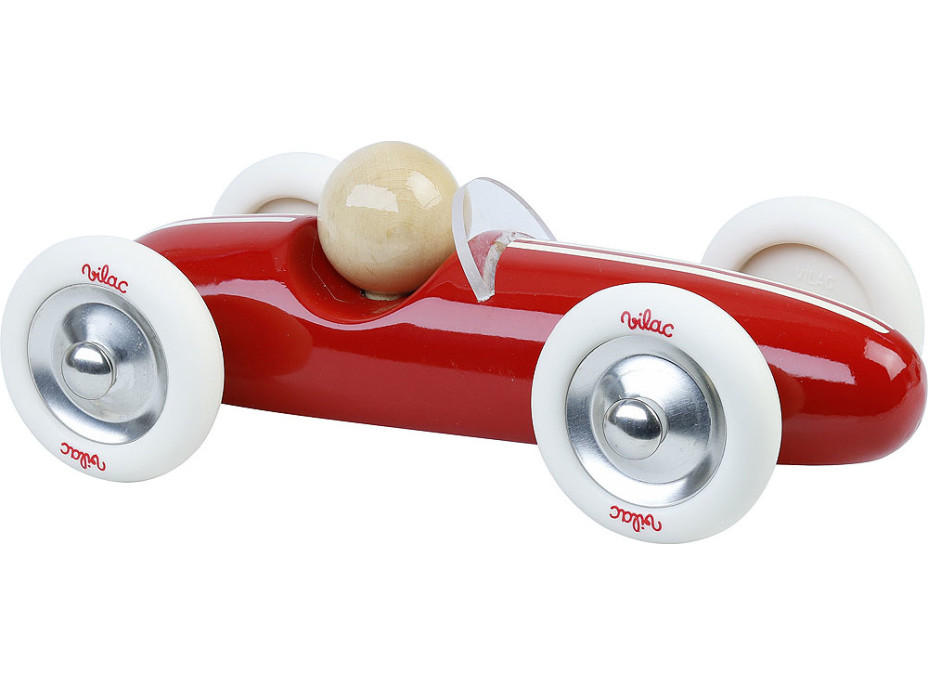 Vilac Dřevěné auto velké Grand prix vintage červené