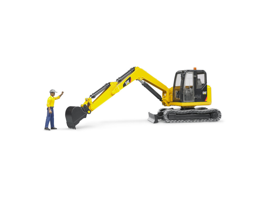 Bruder Minibagr CAT s figurkou