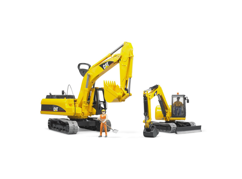 Bruder Minibagr CAT s figurkou