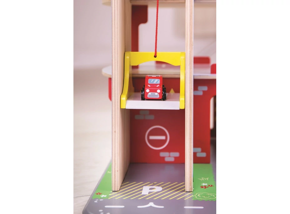 Bigjigs Toys Garáž s parkovištěm
