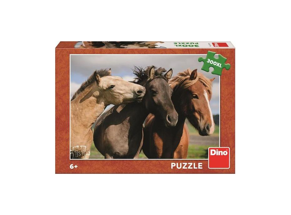 Dino Puzzle Barevní koně 300 XL dílků