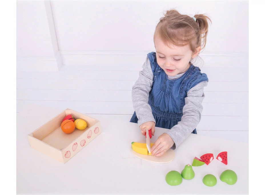 Bigjigs Toys Krájecí ovoce v krabičce