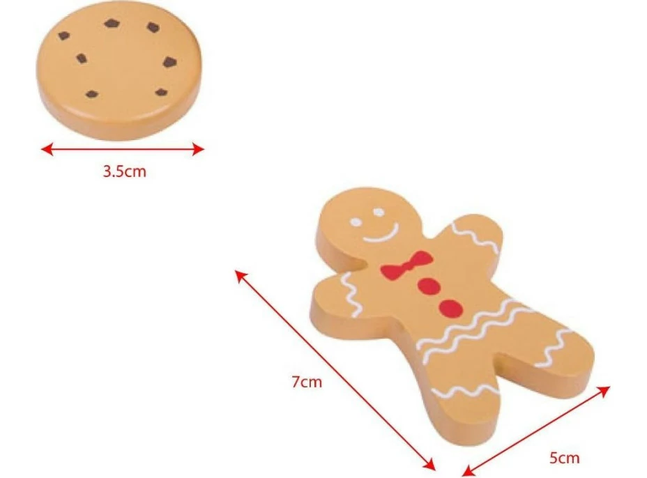 Bigjigs Toys Box s dřevěnými sušenkami
