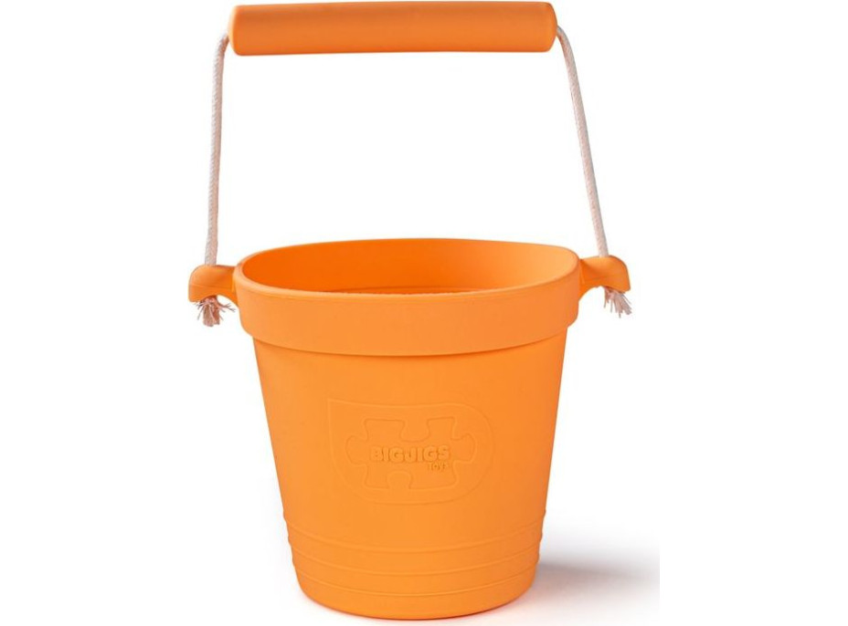 Bigjigs Toys Plážový kyblíček oranžový