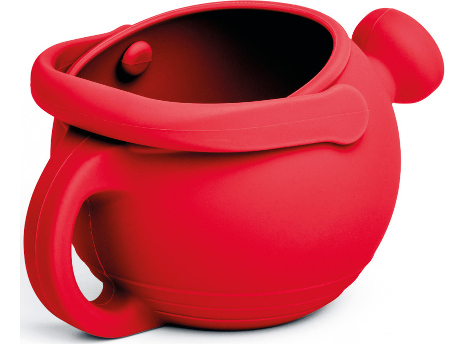 Bigjigs Toys Silikonová konvička červená Cherry