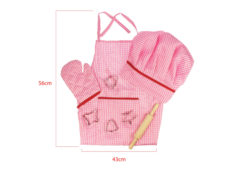 Bigjigs Toys Růžový set šéfkuchařky