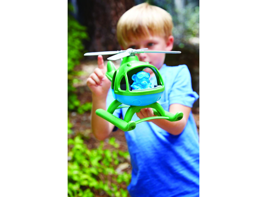 Green Toys Vrtulník zelený