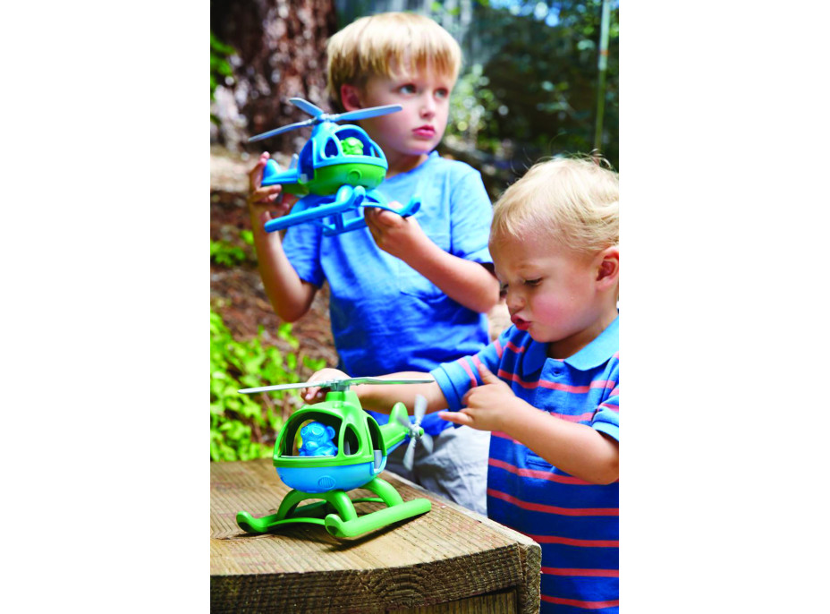 Green Toys Vrtulník zelený