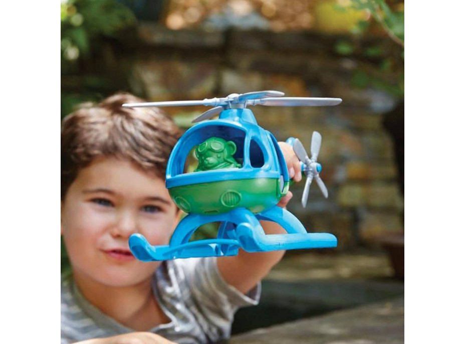 Green Toys Vrtulník modrý
