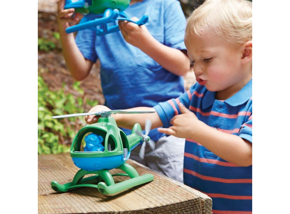 Green Toys Vrtulník modrý
