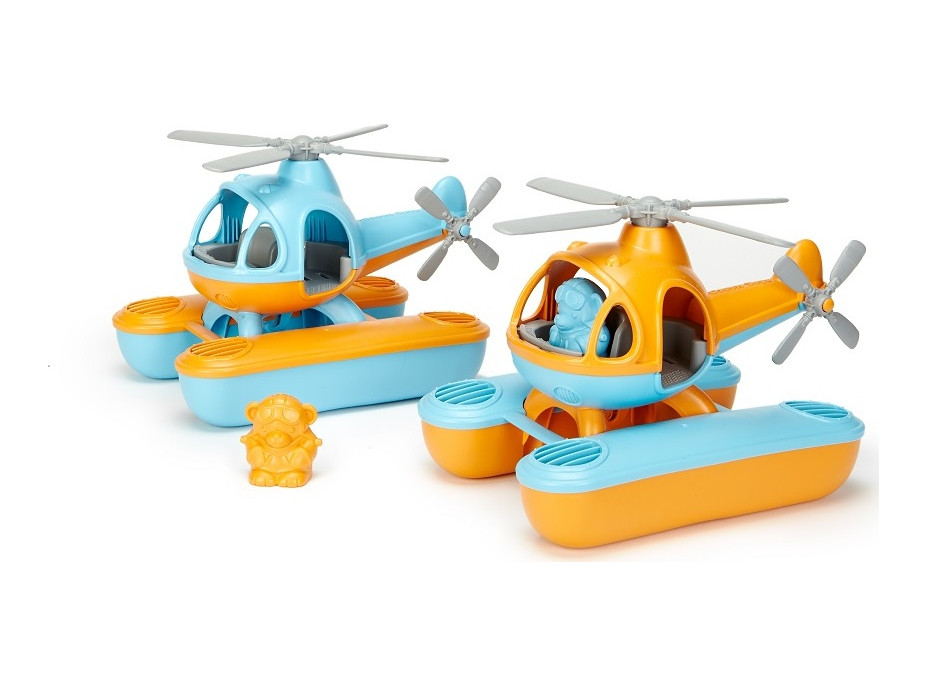 Green Toys Vrtulník hydroplán modrý