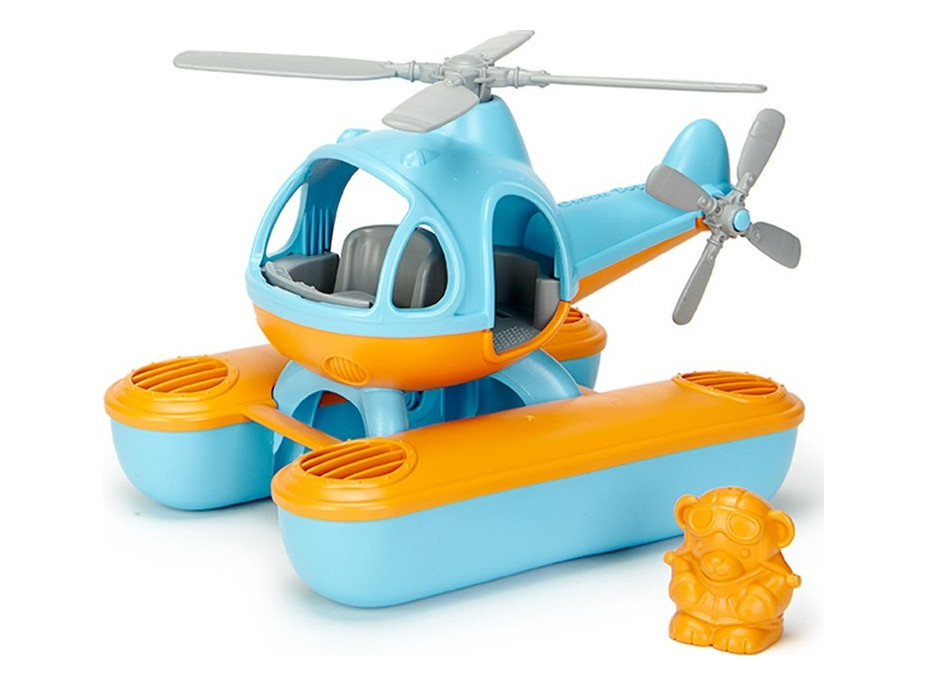 Green Toys Vrtulník hydroplán modrý