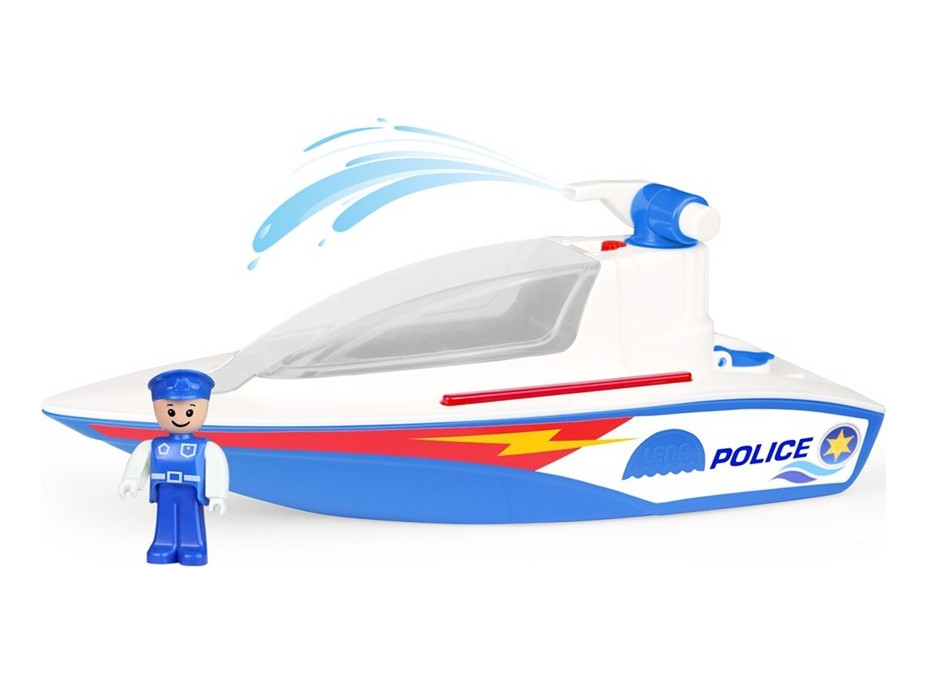 Lena Loď policie s pumpou