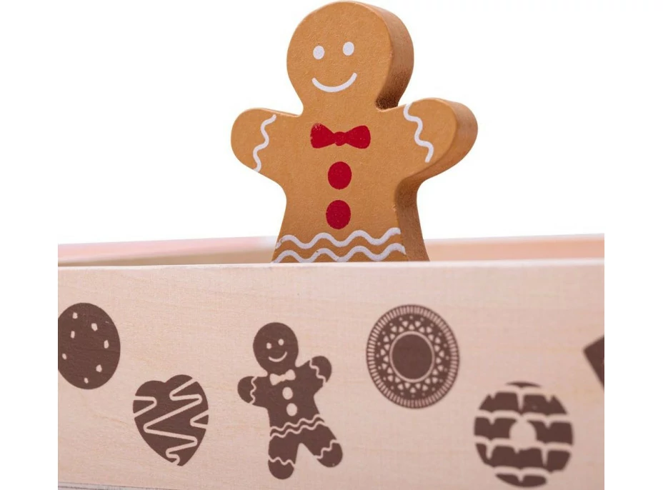Bigjigs Toys Box s dřevěnými sušenkami