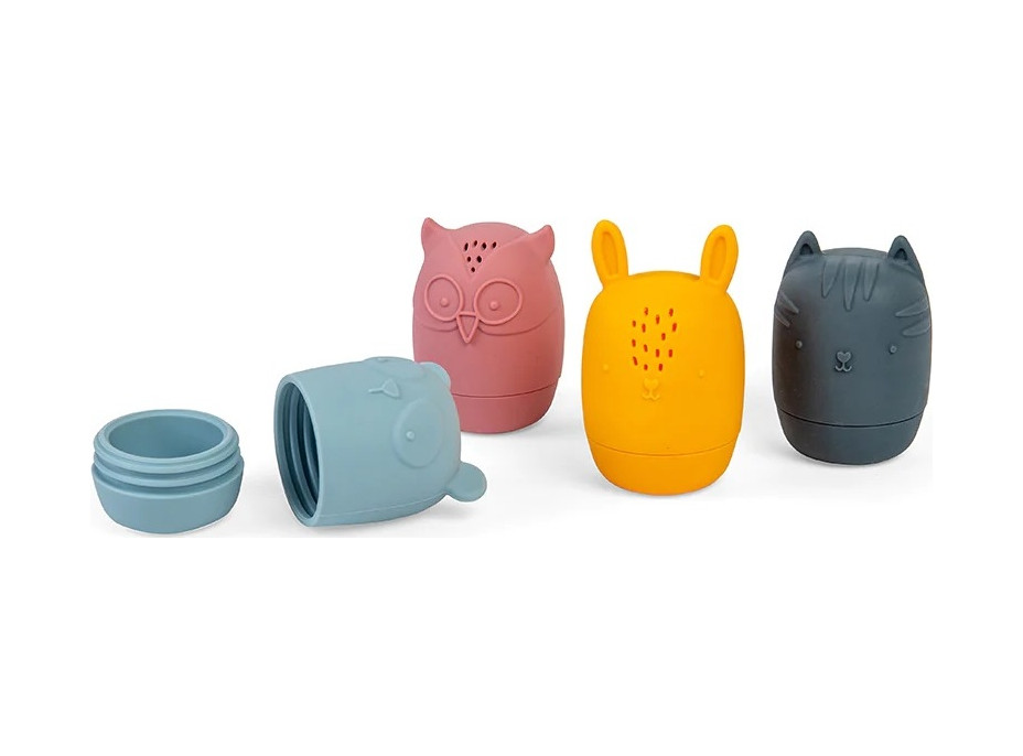 Bigjigs Toys Silikonová mačkací zvířátka do koupele