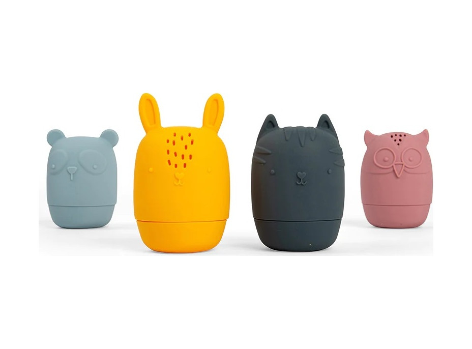 Bigjigs Toys Silikonová mačkací zvířátka do koupele